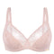 Full coverage half-padded side support Bra 024 012 silver peony