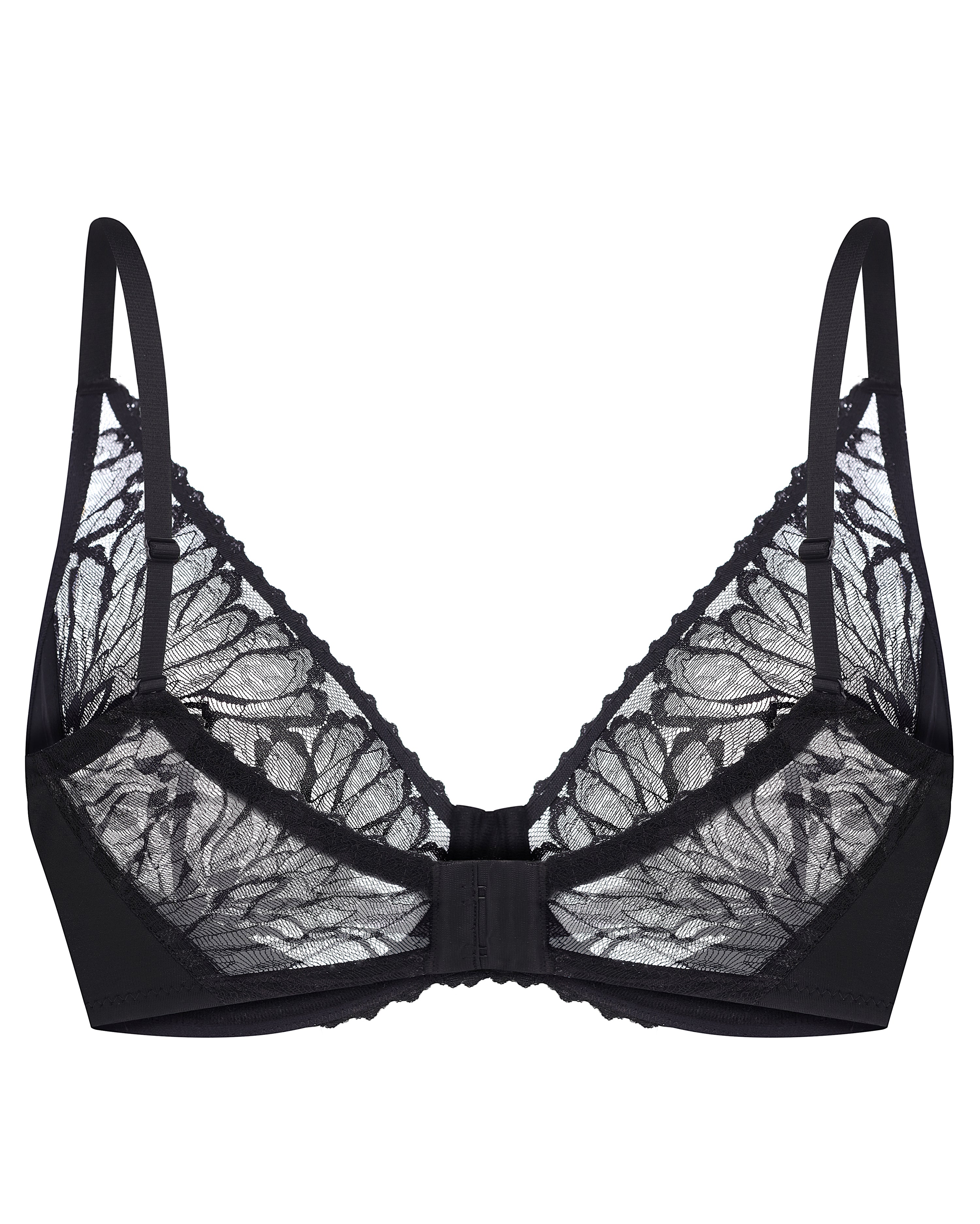 Plunge non-padded bralette Bra 024 016 black