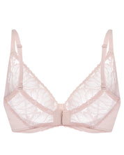 Plunge non-padded bralette Bra 024 016 silver peony