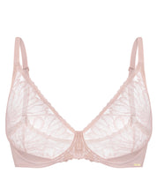 Plunge non-padded bralette Bra 024 016 silver peony