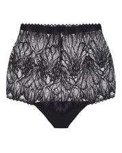 High-waisted light shape lace Briefs 024 028 black