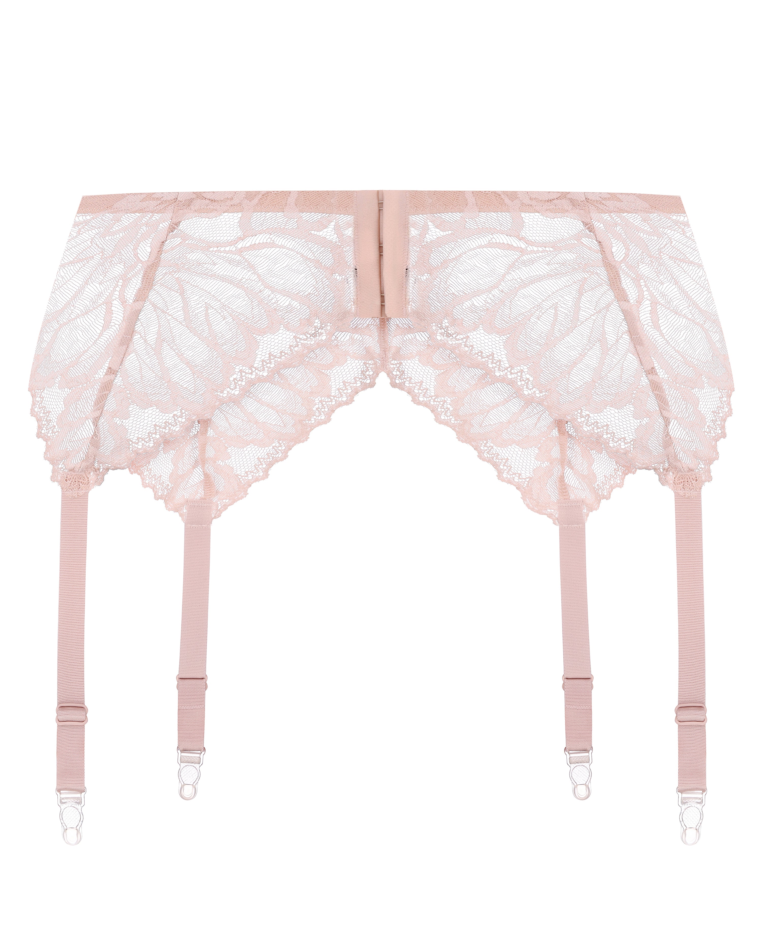Garter belt 024 055 silver peony