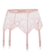Garter belt 024 055 silver peony