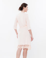 Bamboo 3/4 sleeve Robe 0252 light peach