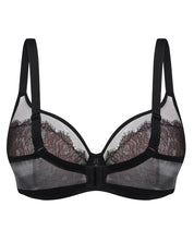Full coverage non-padded cup Bra 026 013 black/pink