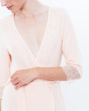 Bamboo 3/4 sleeve Robe 0288 crema