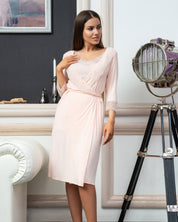 Bamboo 3/4 sleeve Robe 0288 crema