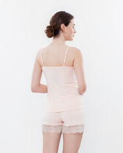 Bamboo cami shorts Set 0290 crema