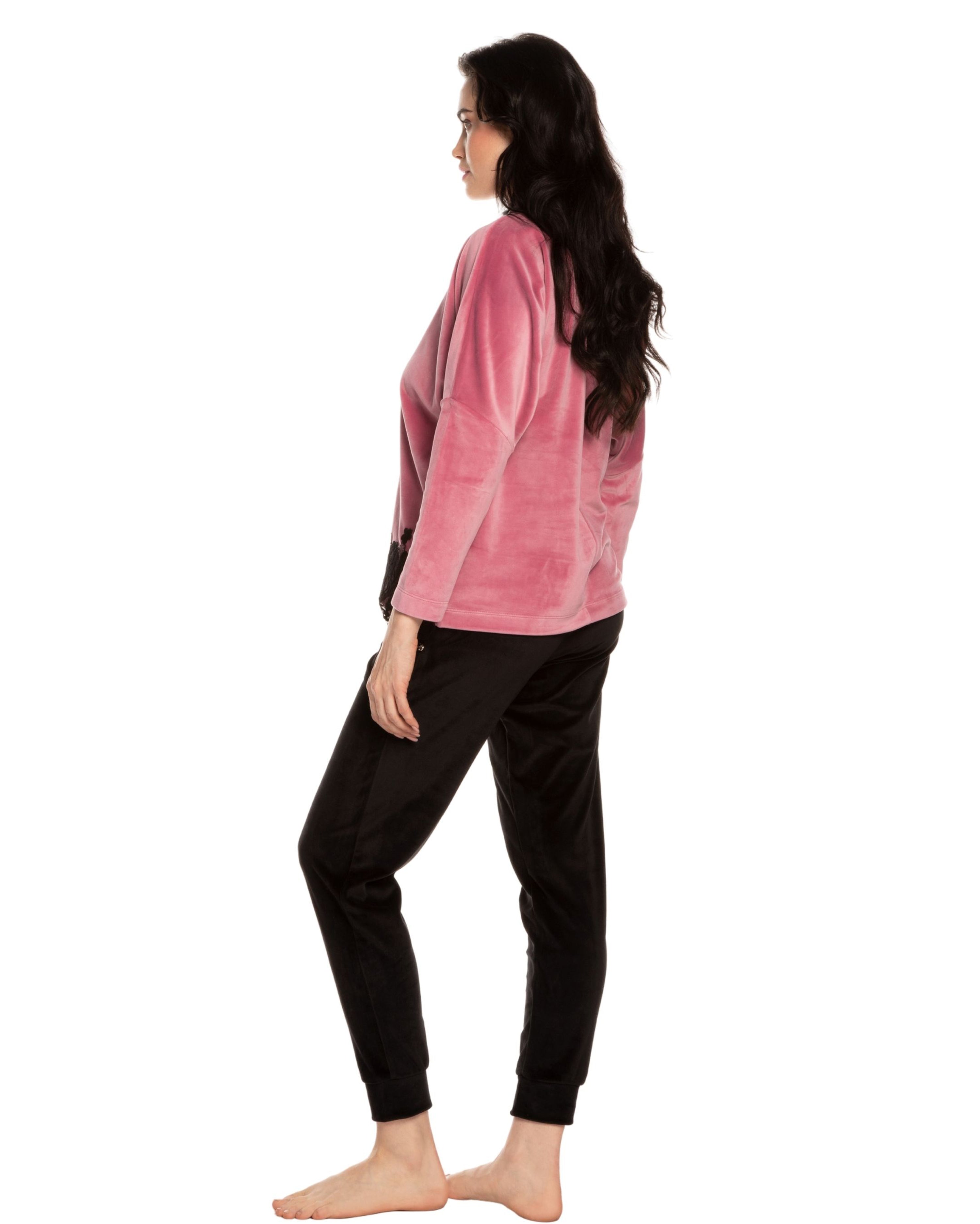 Velour home Set 03112 powder/black