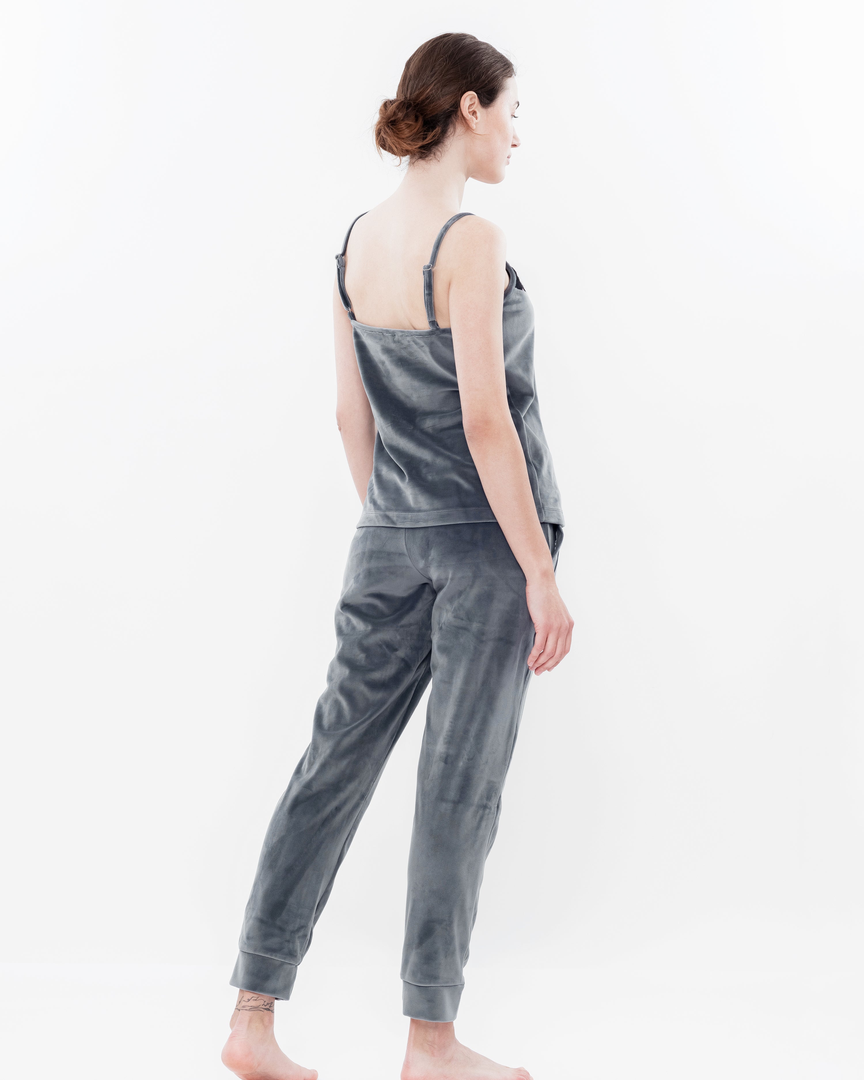 Velour home Set 03113 grey