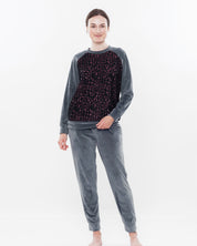 Velour home Set 03115 grey