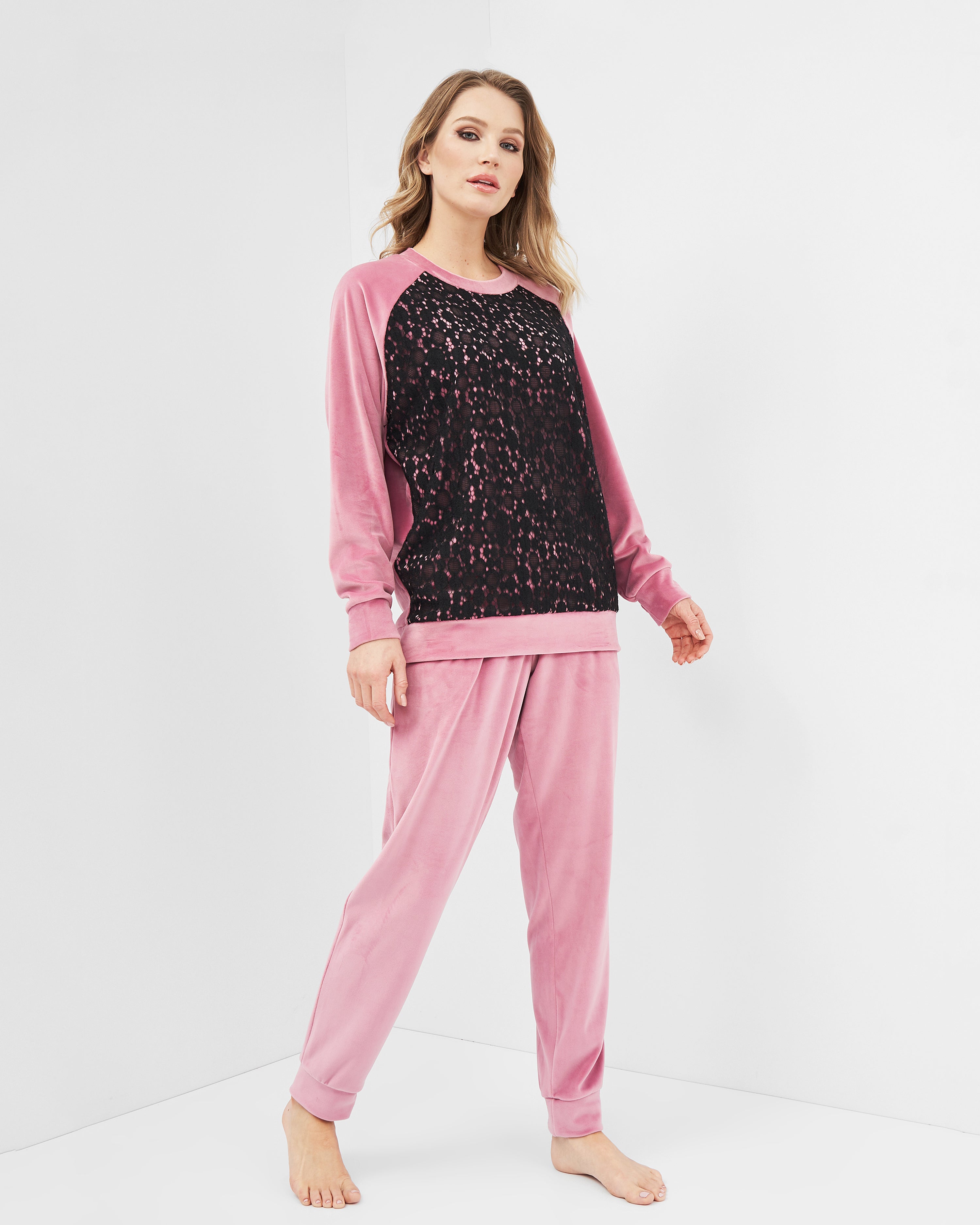 Velour home Set 03116 powder