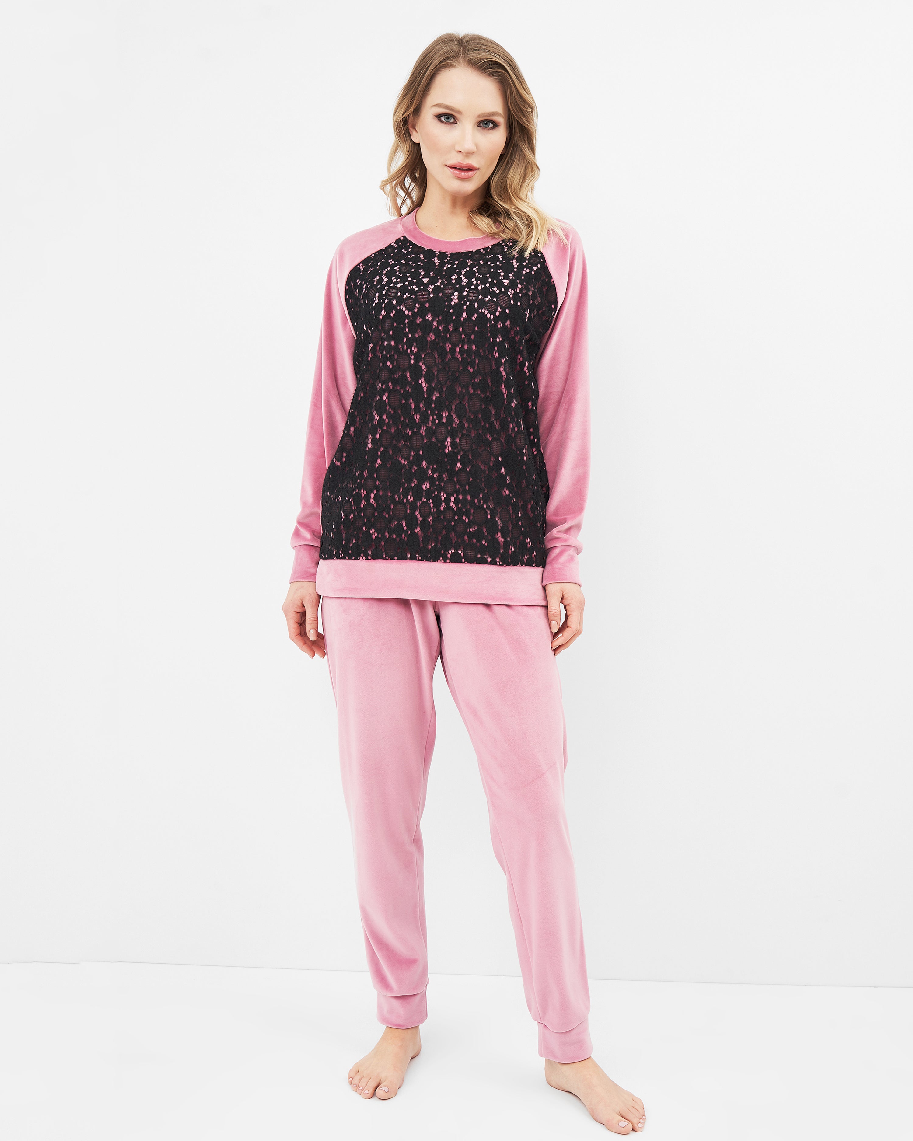 Velour home Set 03116 powder