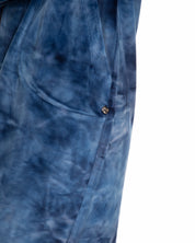 Velour long sleeve Robe 03121 blue