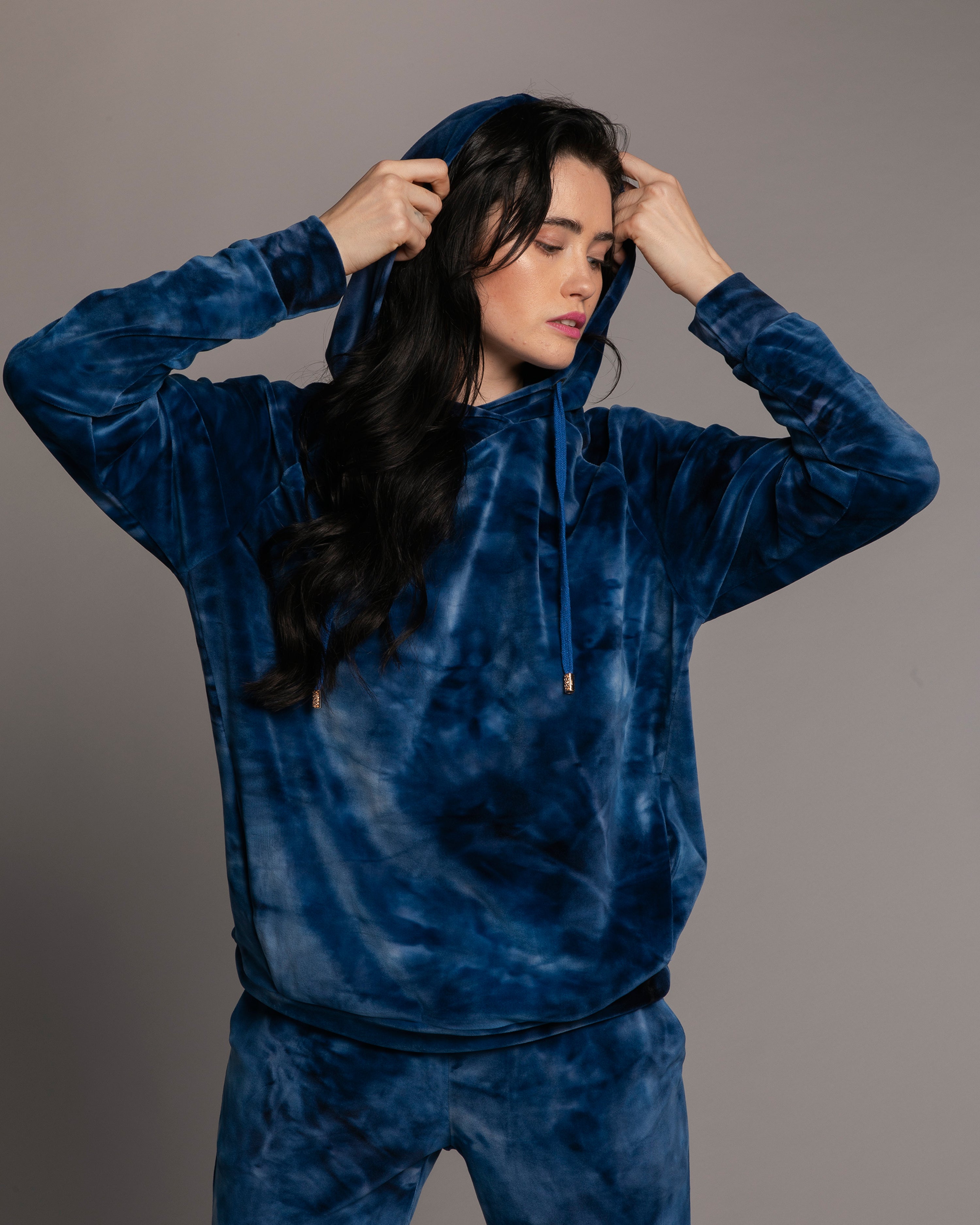 Velour home Set 03124/1 navy blue