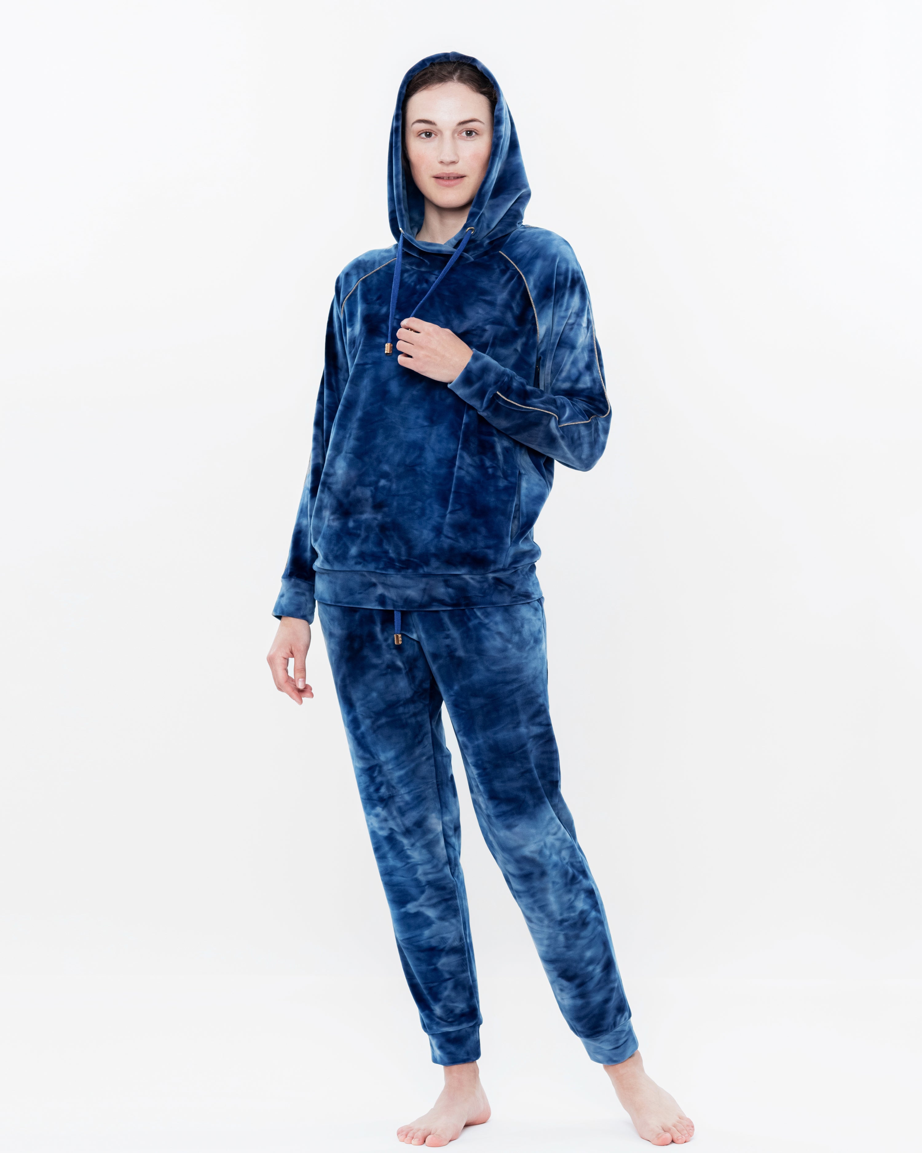 Velour home Set 03124 blue