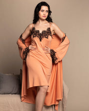 French terry Chemise spaghetti strap 03133 coral
