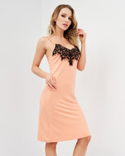 French terry Chemise spaghetti strap 03133 coral
