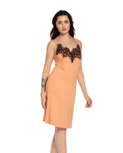French terry Chemise spaghetti strap 03133 coral