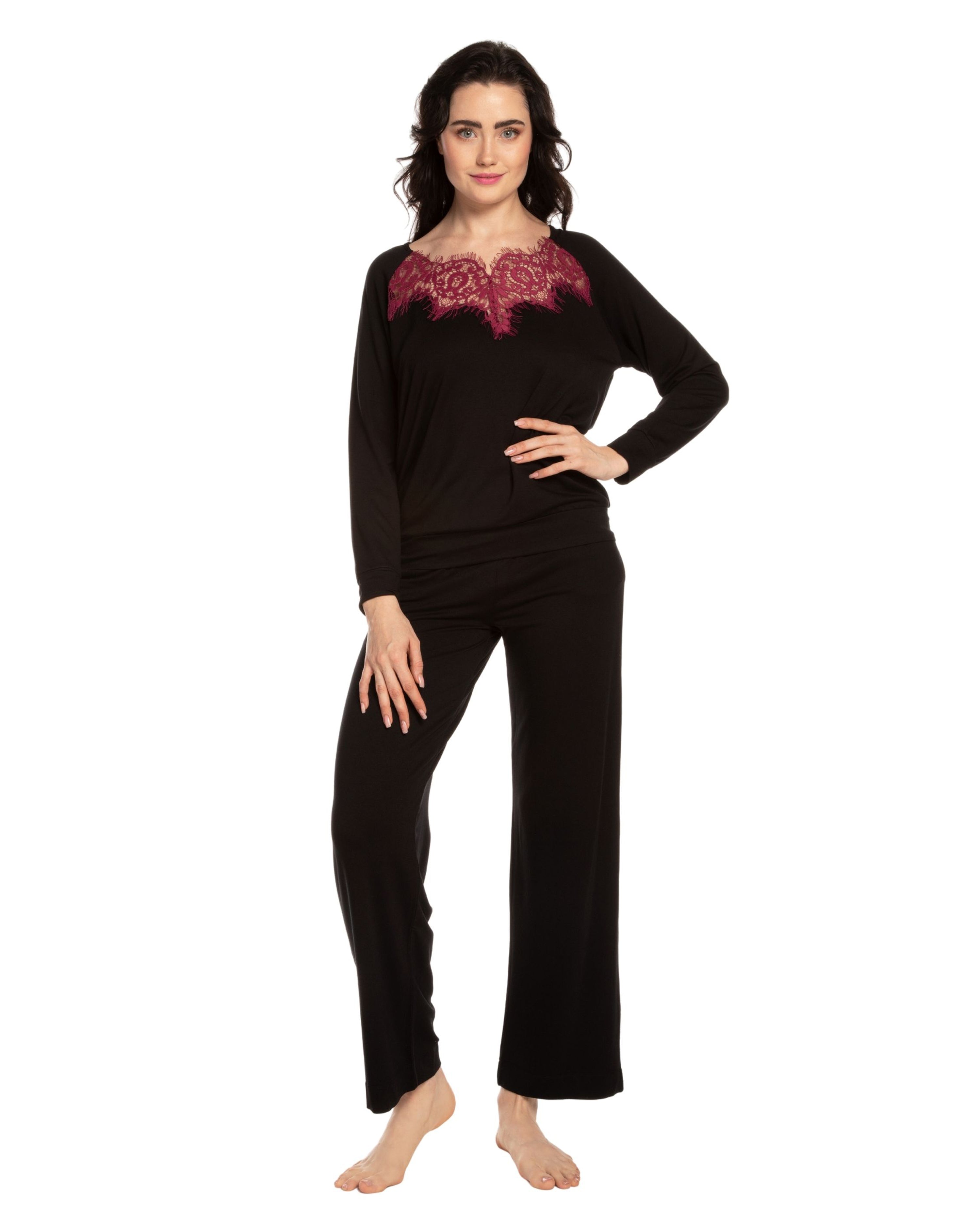 French terry home Set 03137 black