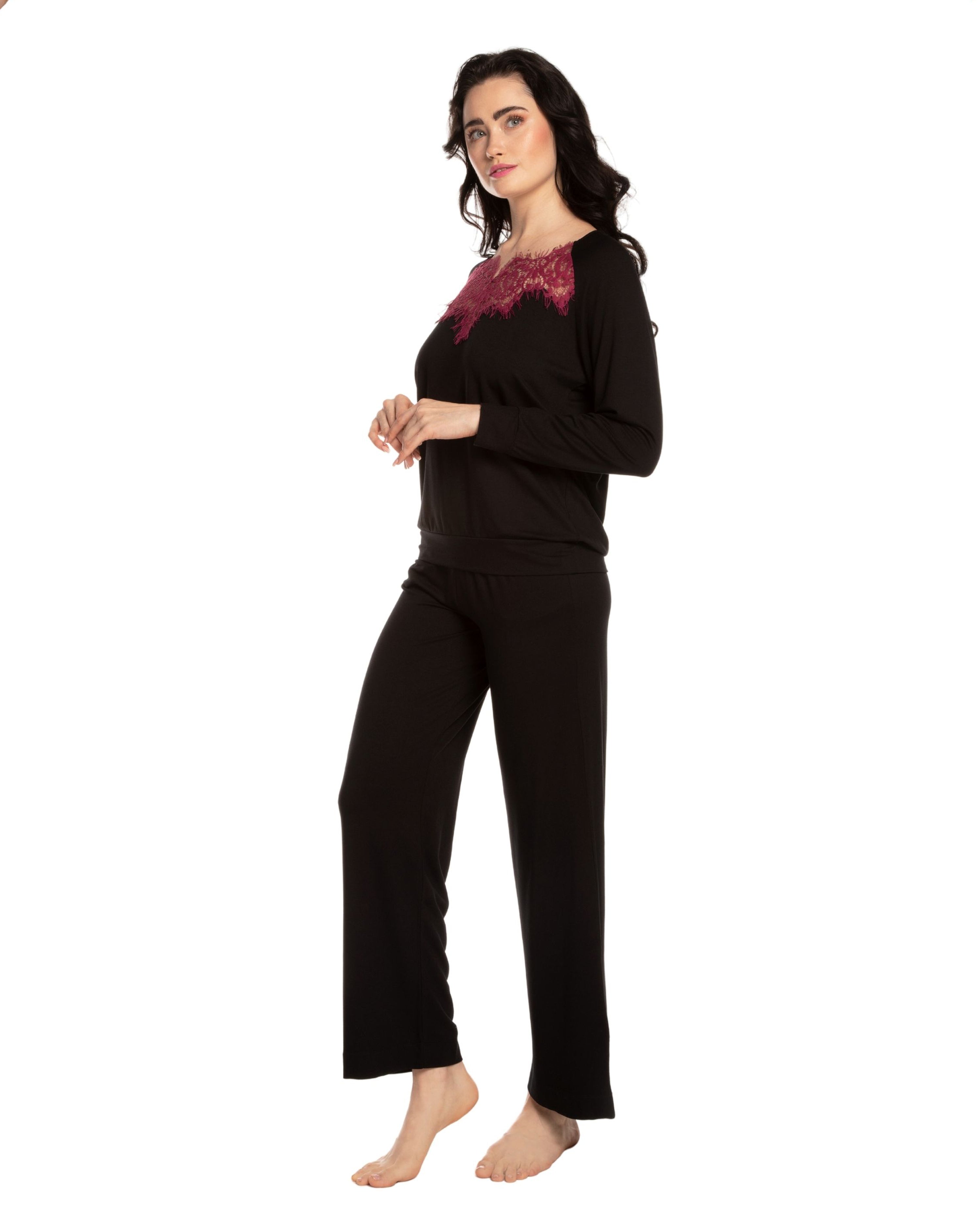 French terry home Set 03137 black