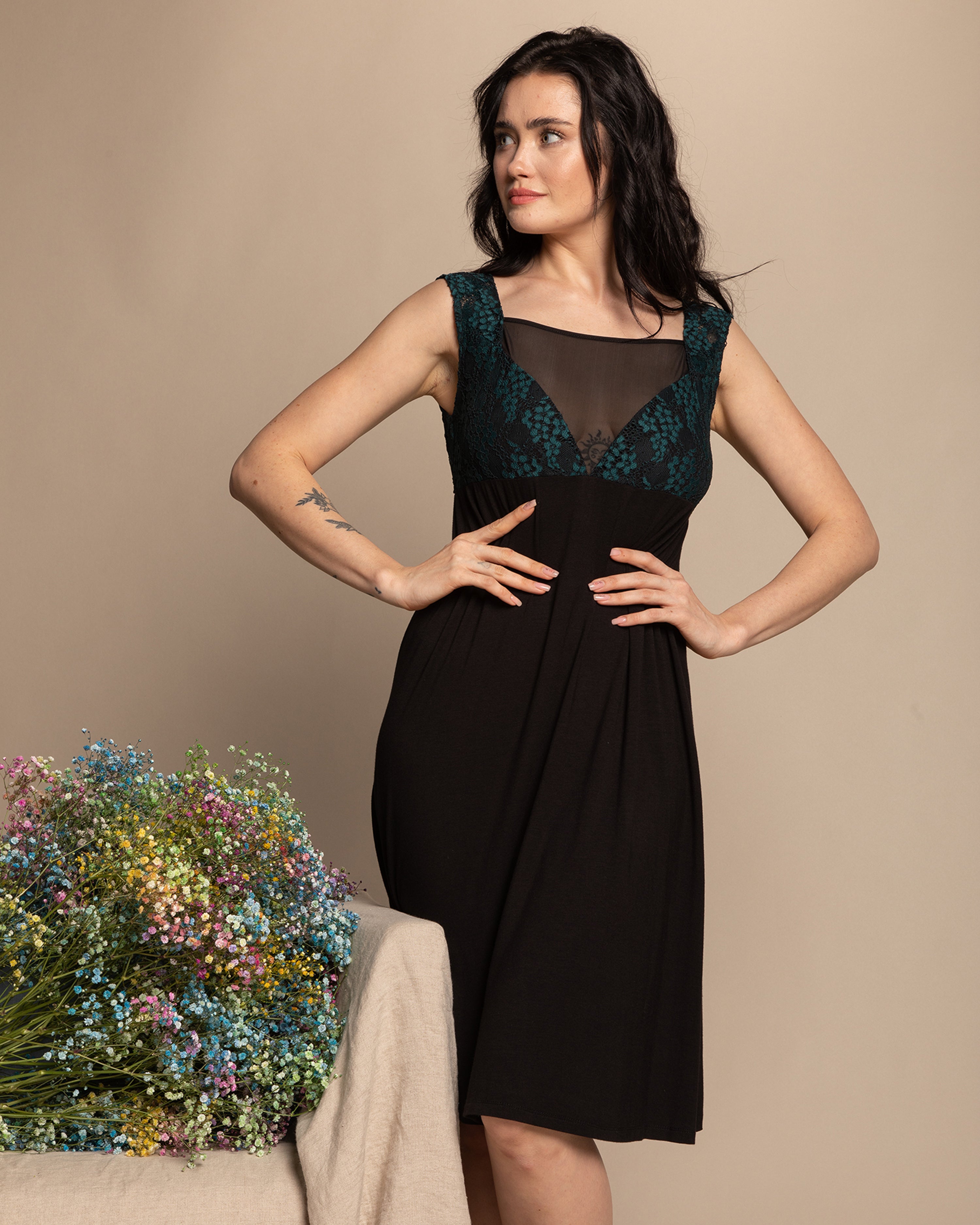 Bamboo Nightgown 03142 black