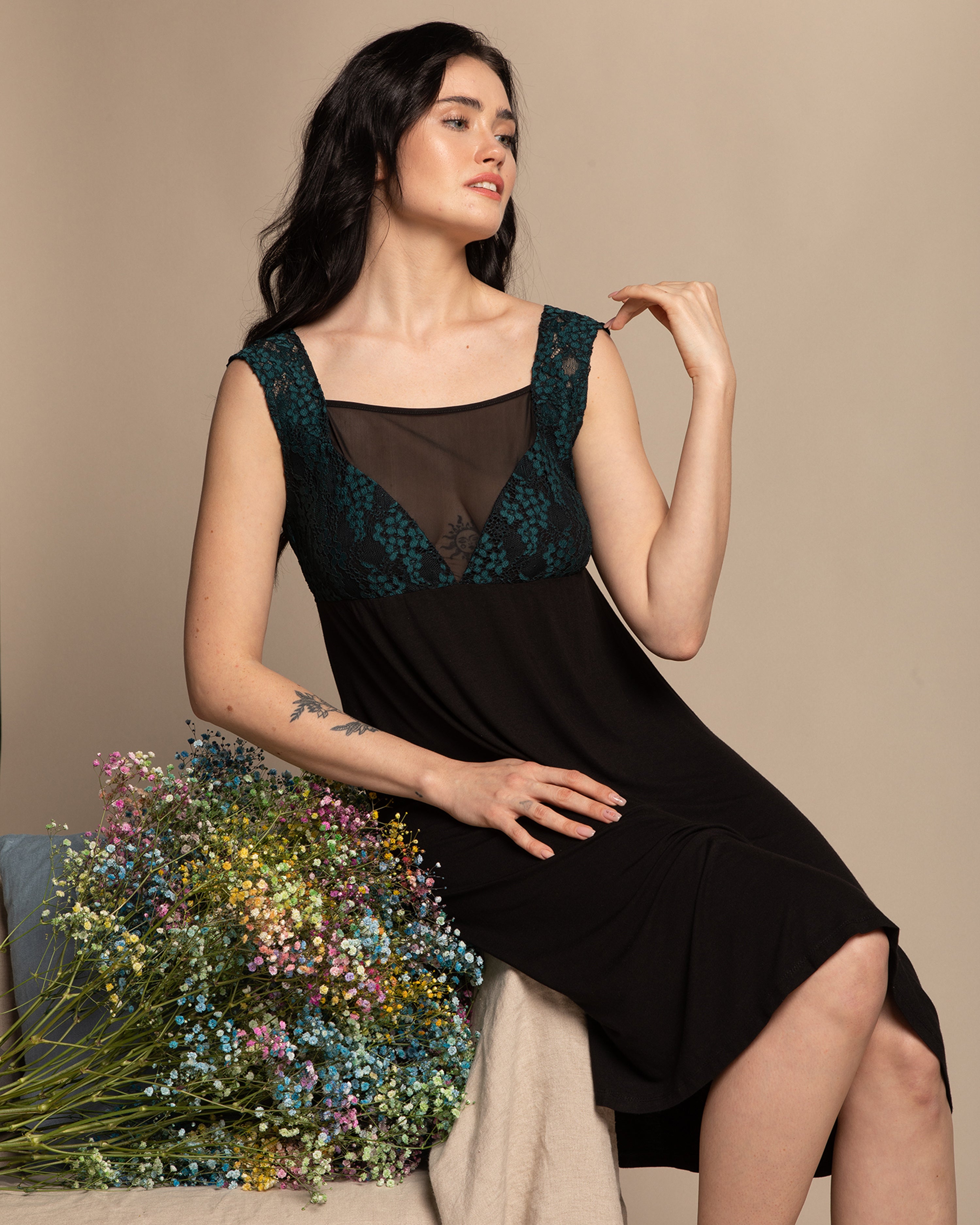 Bamboo Nightgown 03142 black