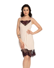 Bamboo Chemise spaghetti strap 03145 ecru