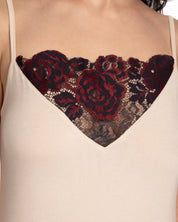 Bamboo Chemise spaghetti strap 03145 ecru