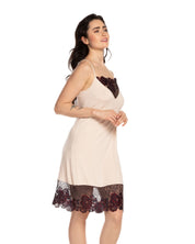 Bamboo Chemise spaghetti strap 03145 ecru