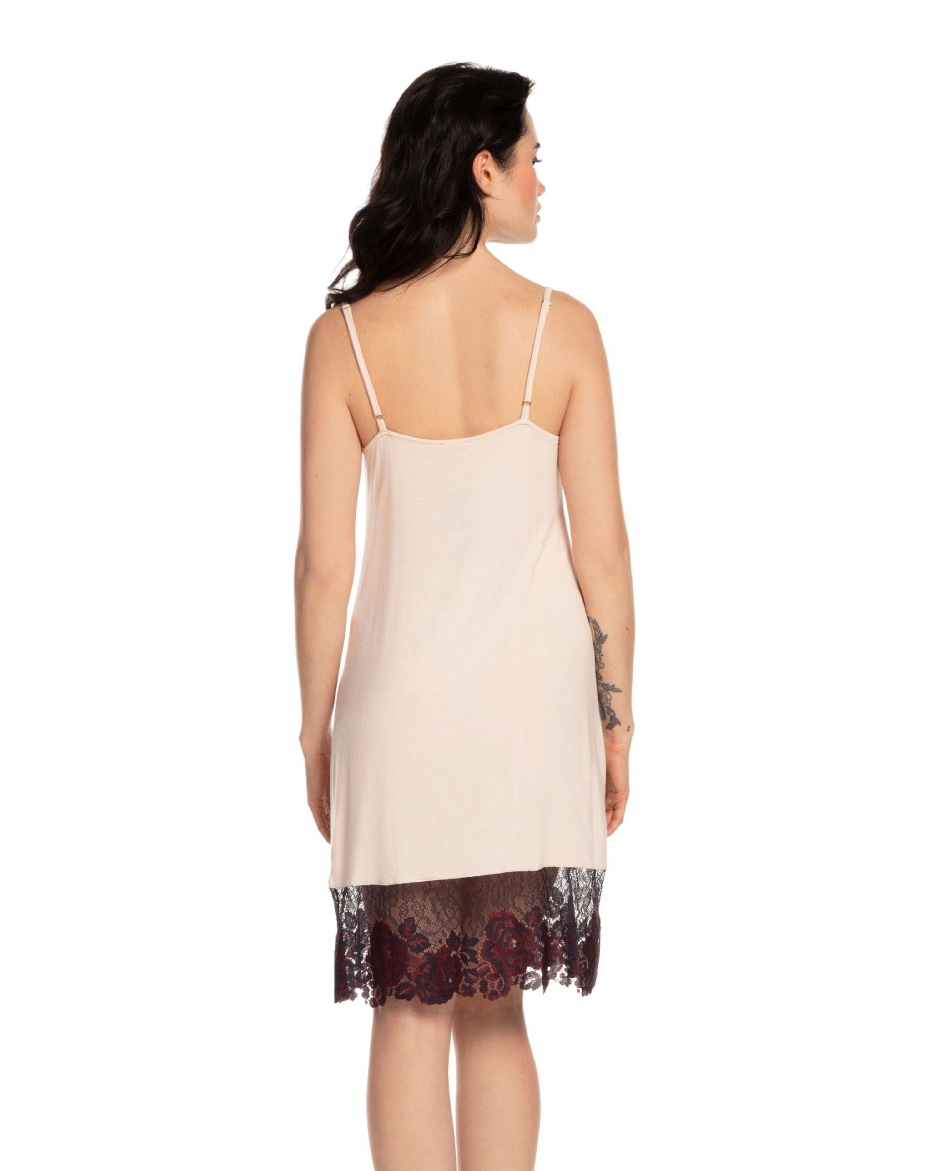 Bamboo Chemise spaghetti strap 03145 ecru