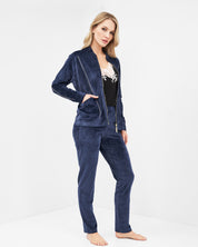 Velour home Set 03148 blue