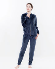 Velour home Set 03148 blue