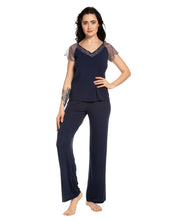 Bamboo t-shirt Pajama 03160 blue