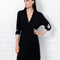 Bamboo 3/4 sleeve Robe 03161 black