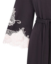Bamboo 3/4 sleeve Robe 03161 smoke grey