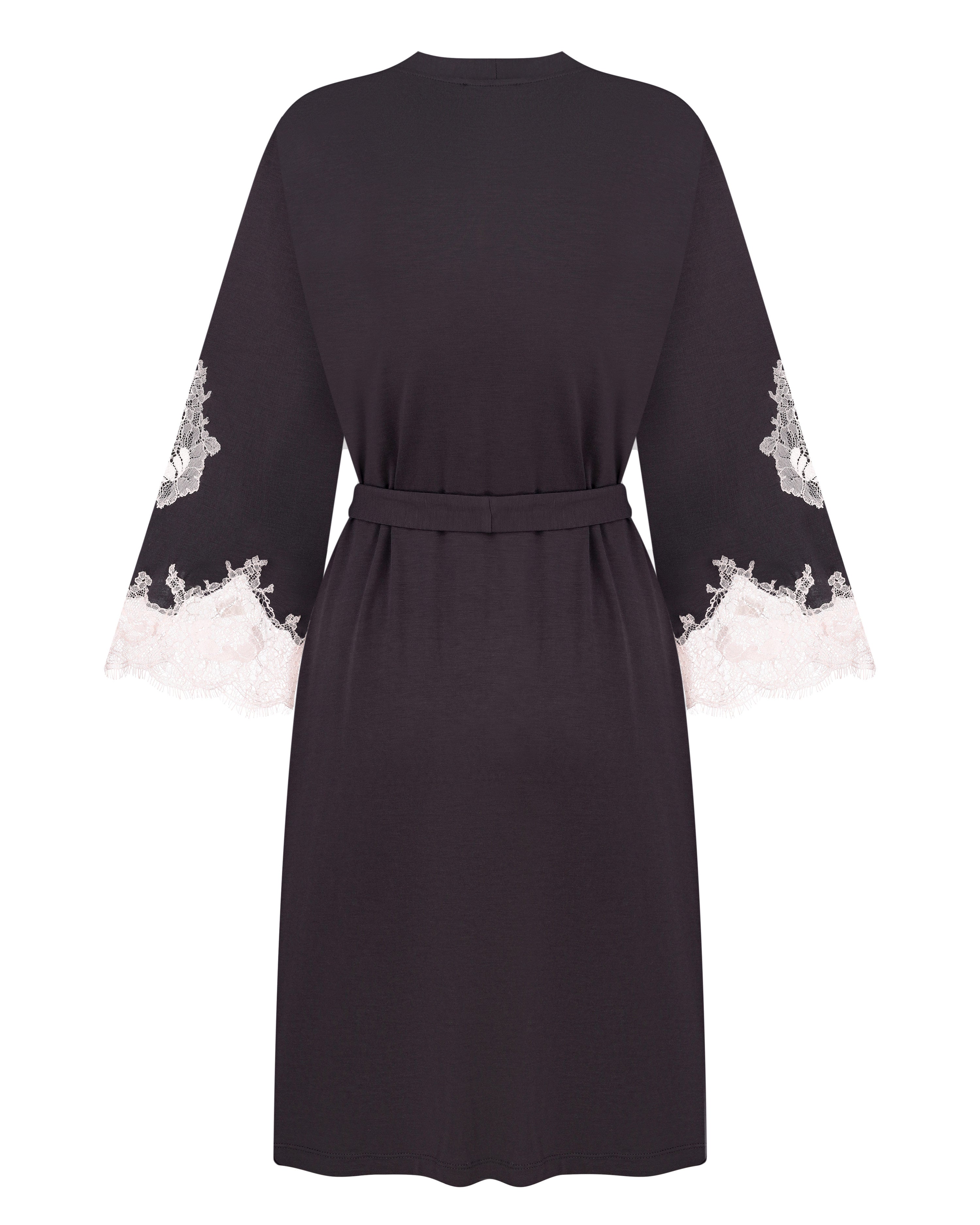 Bamboo 3/4 sleeve Robe 03161 smoke grey