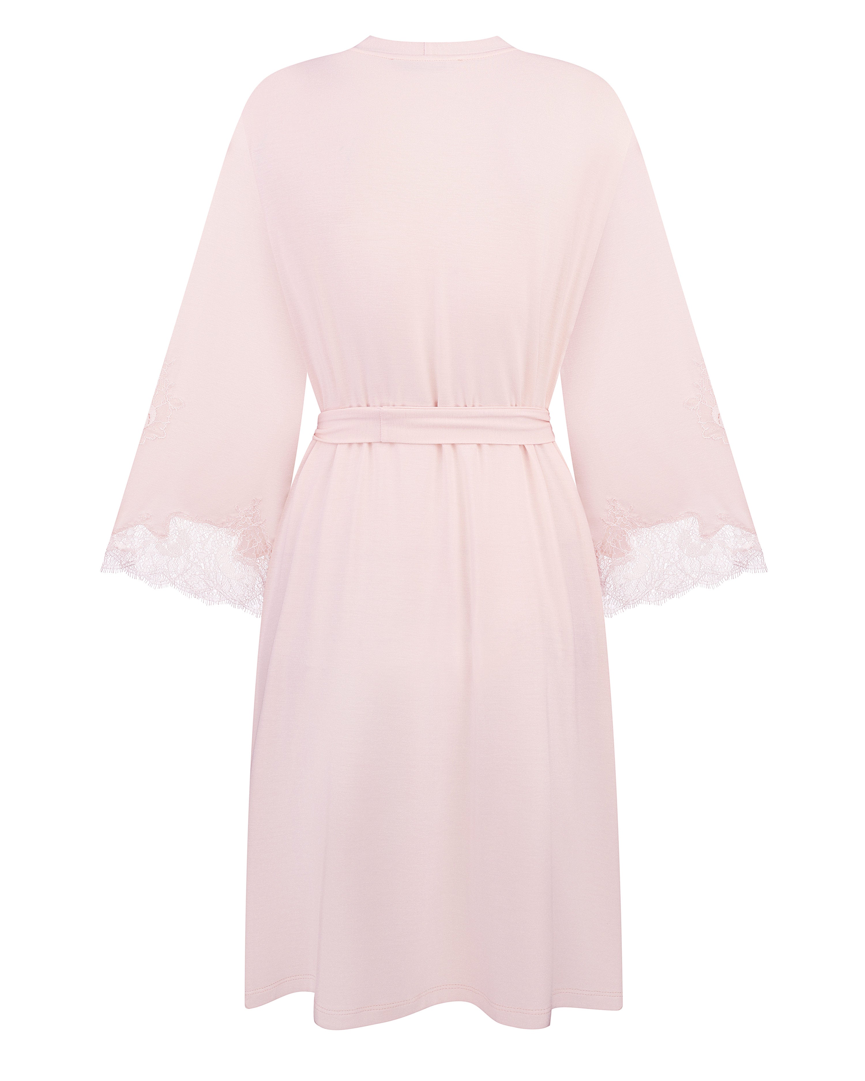 Bamboo 3/4 sleeve Robe 03161 rosy peach