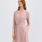 Bamboo 3/4 sleeve Robe 03161 nude rose