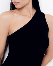 Bamboo one-shoulder Top 03362 black