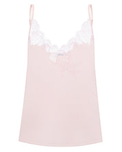 Effetto bamboo camisole pajama set 03163 – women's sleepwear, rosy peach
Pink slip with lace trim on a white background