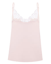 Effetto bamboo camisole pajama set 03163 – women's sleepwear, rosy peach
Pink camisole with lace trim on a white background