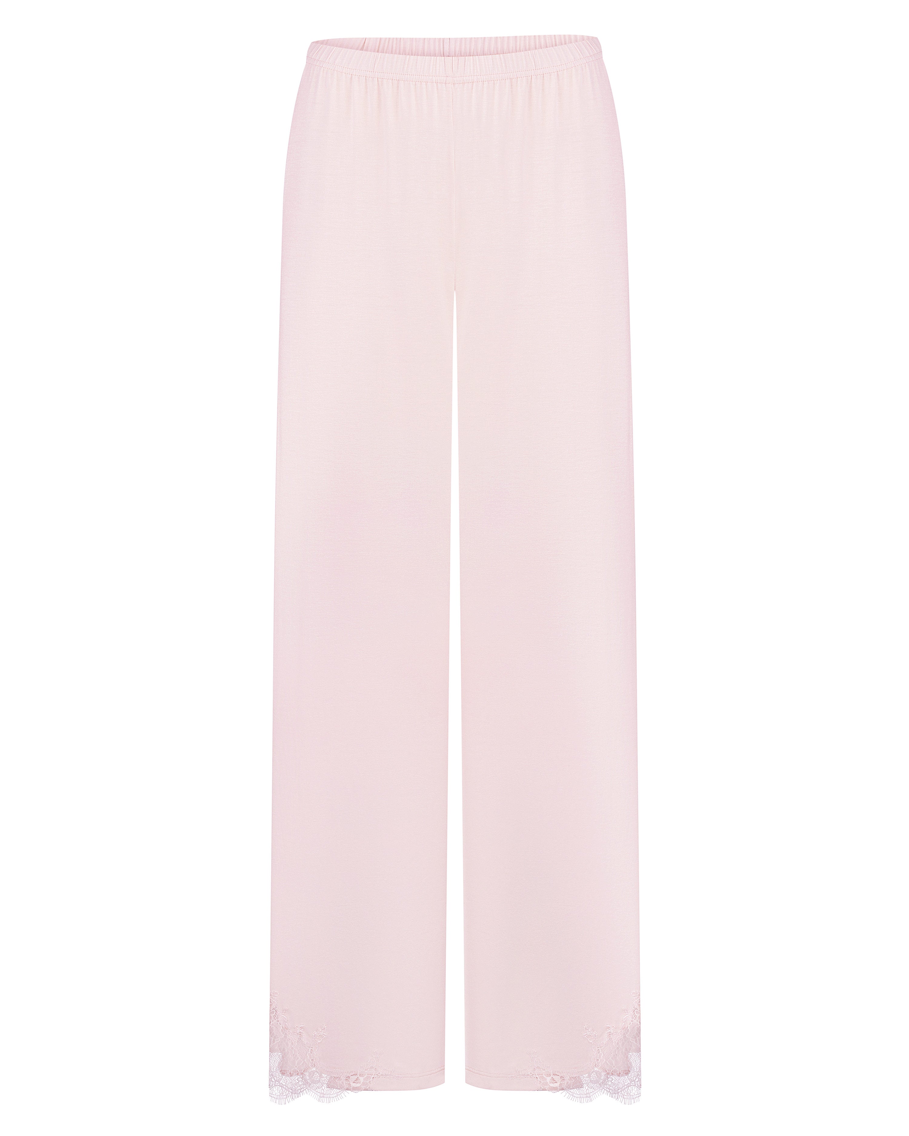 Effetto bamboo camisole pajama set 03163 – women's sleepwear, rosy peach
Light pink pants on a white background