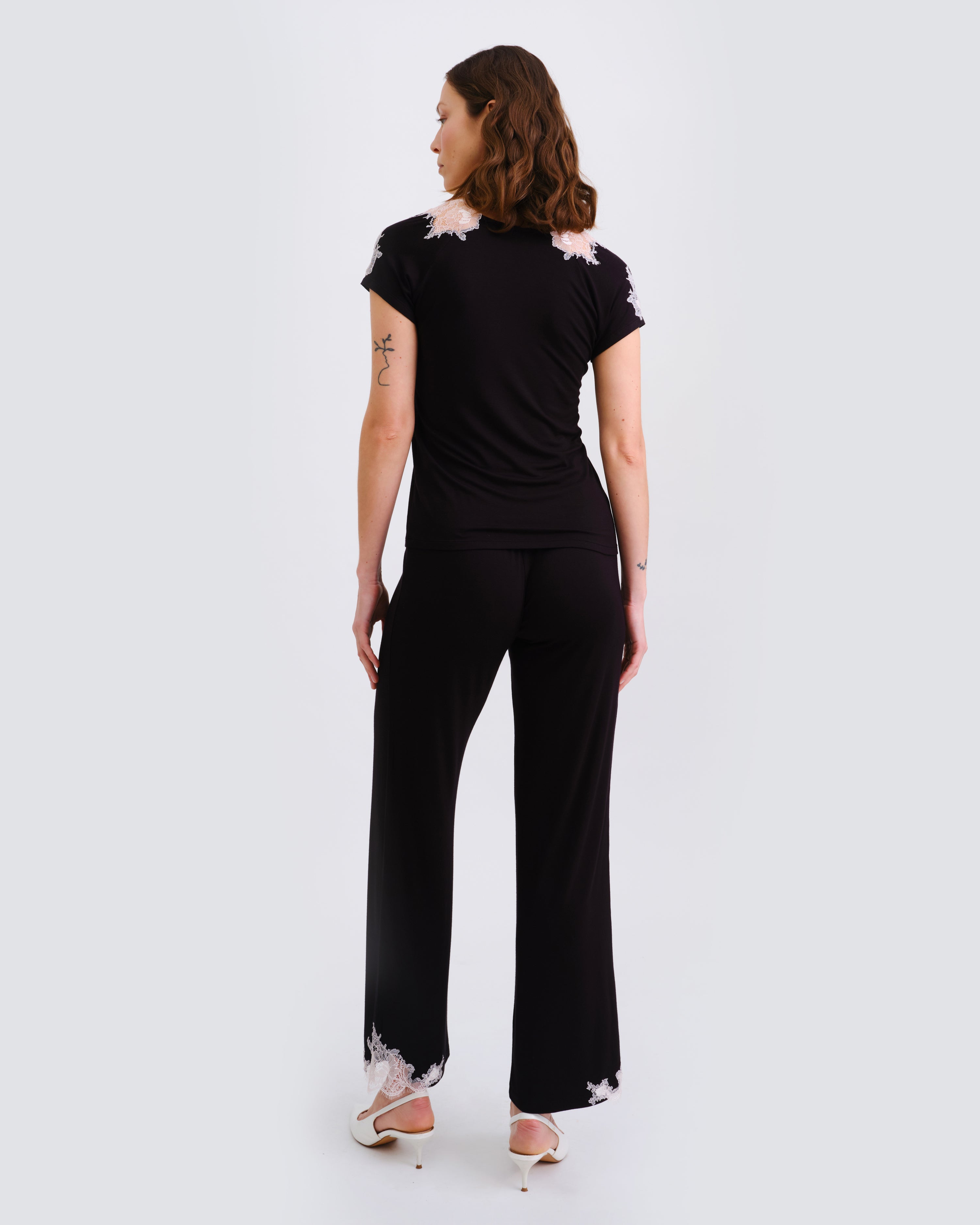Bamboo t-shirt Pajama 03163/2 black