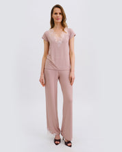 Bamboo t-shirt Pajama 03163/2 nude rose