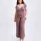 Bamboo t-shirt Pajama 03163/2 taupe