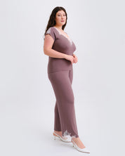 Bamboo t-shirt Pajama 03163/2 taupe