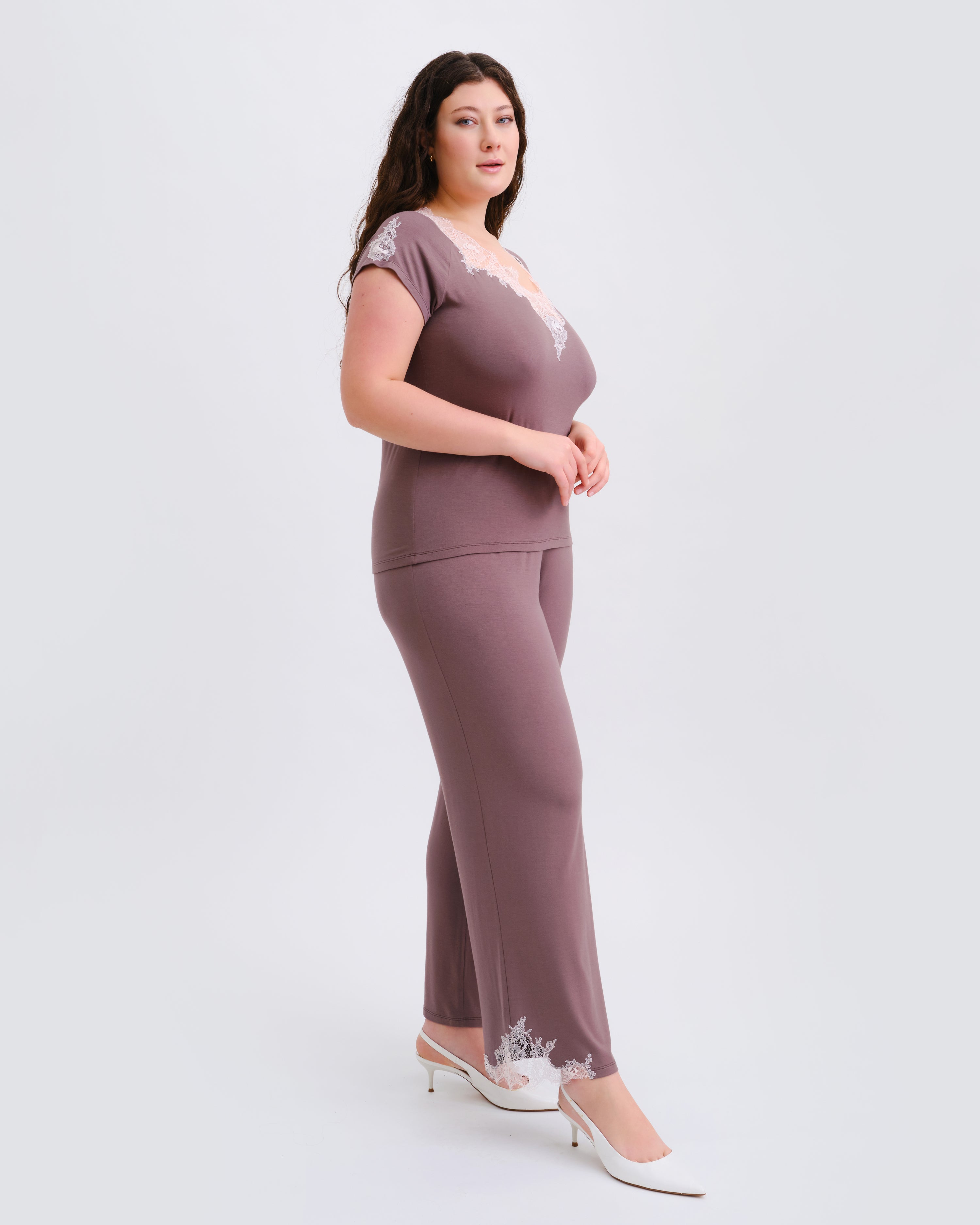 Bamboo t-shirt Pajama 03163/2 taupe