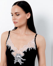 Bamboo cami shorts Set 03163 black