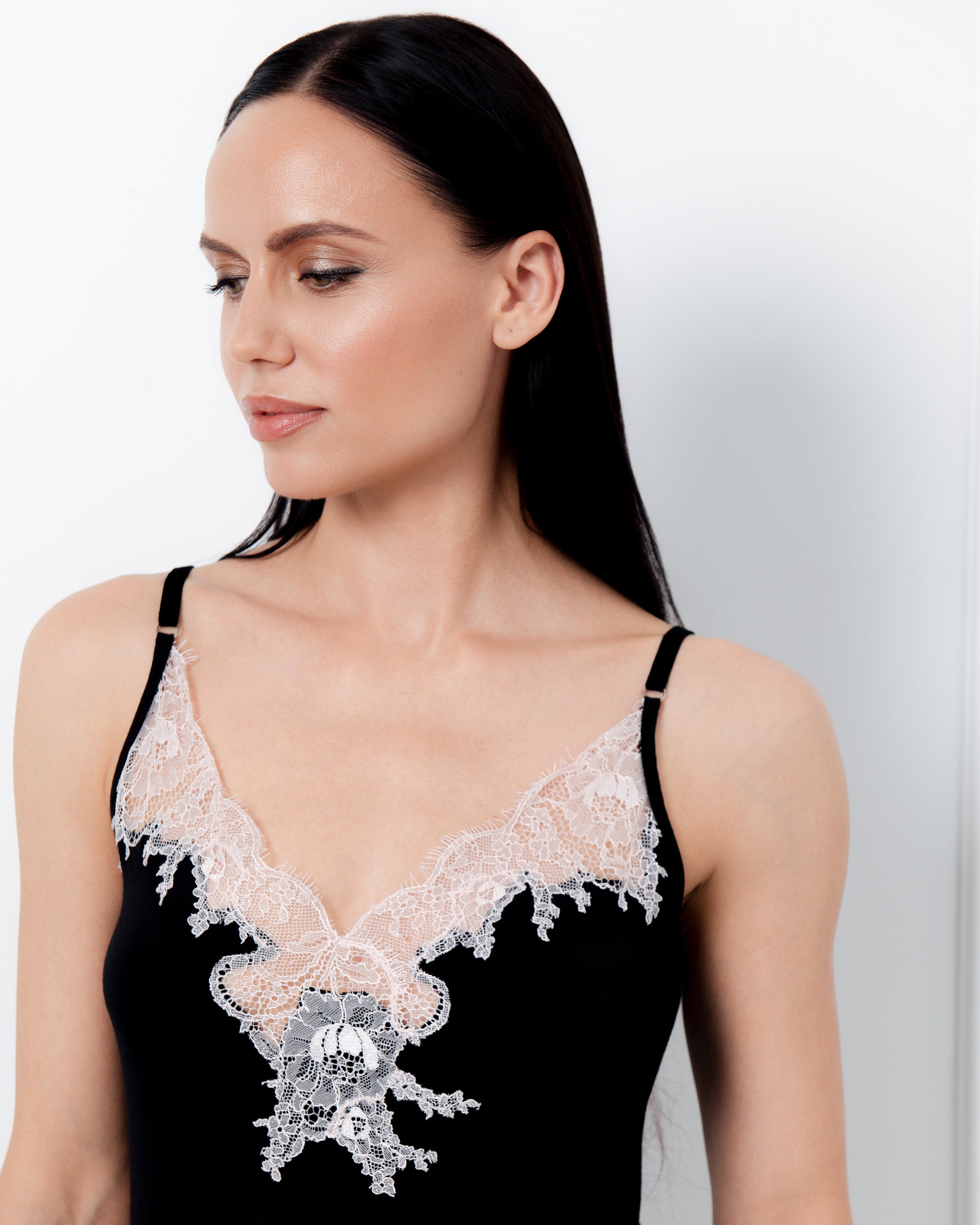 Bamboo cami shorts Set 03163 black